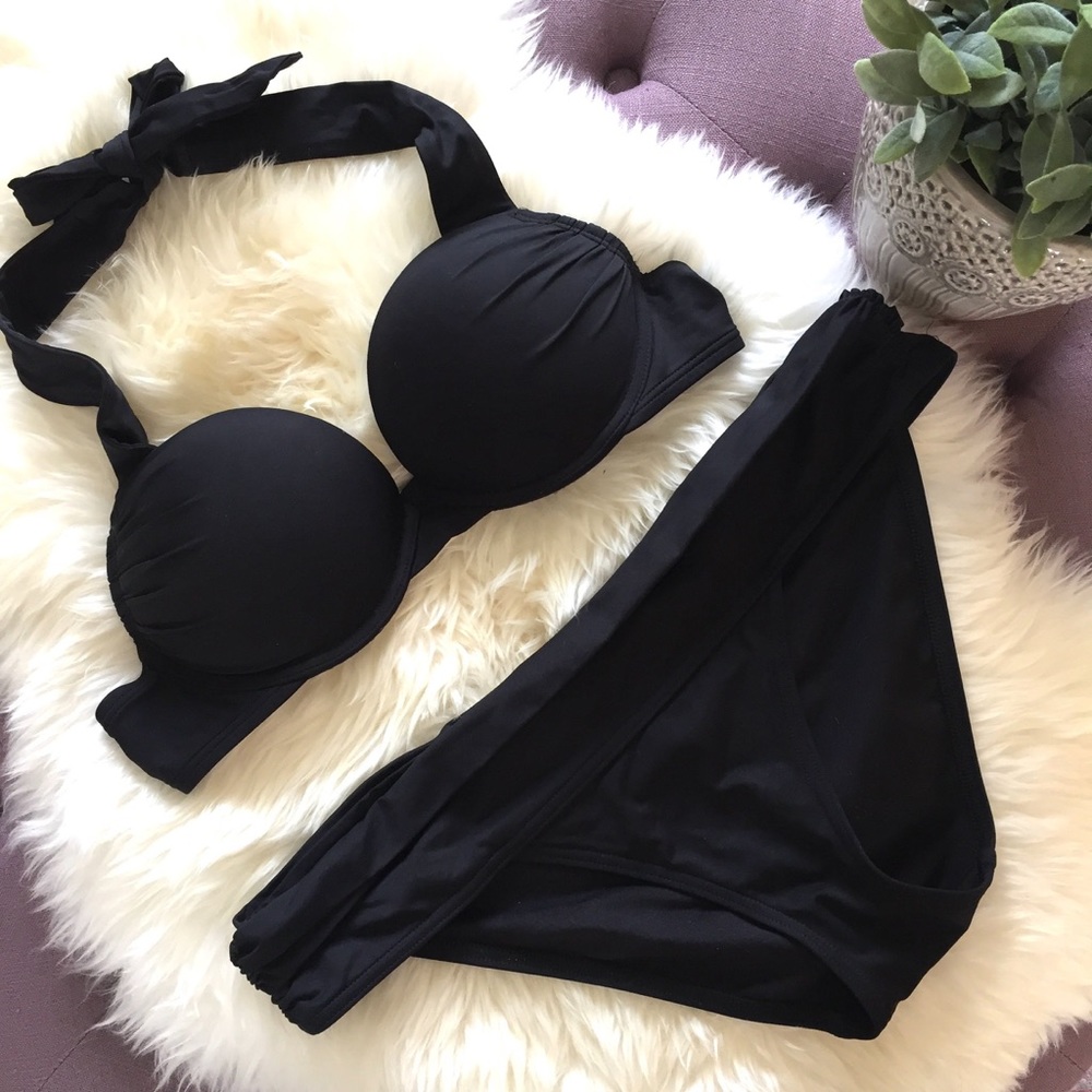 Victoria's Secret Black Push-up Bikini